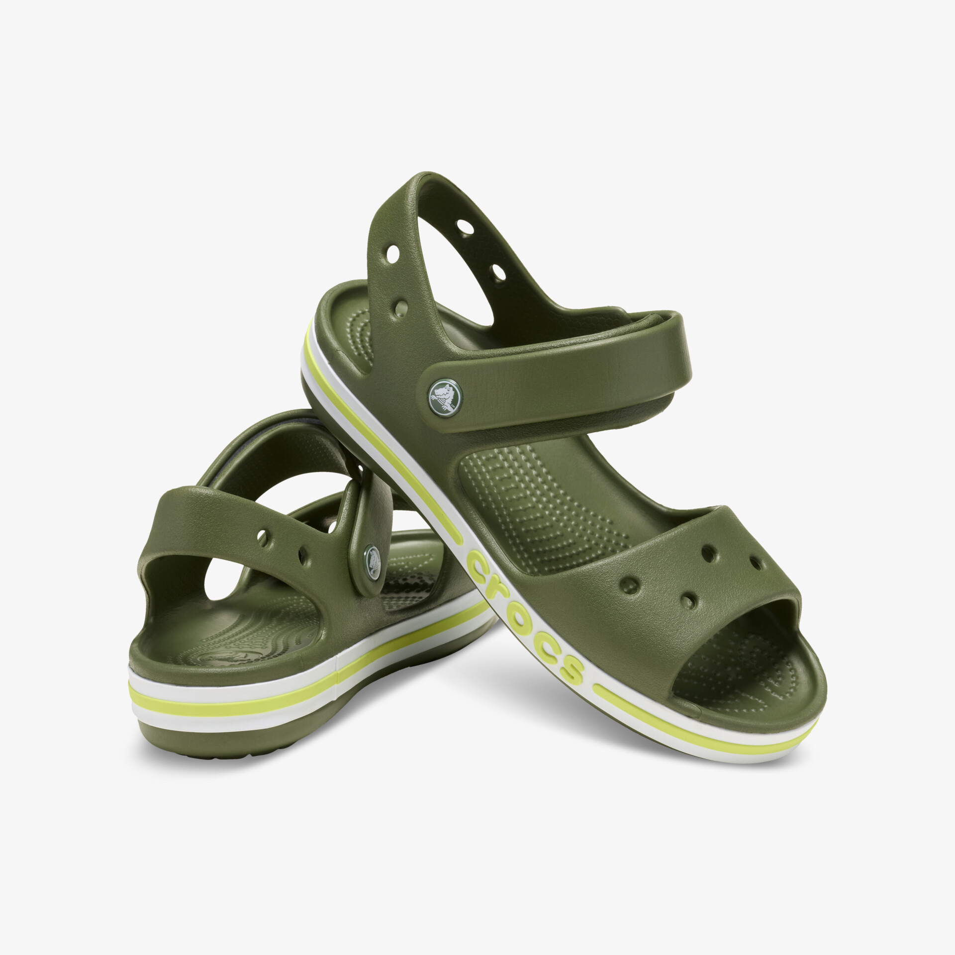 crocs Kinder Badeschuhe grün