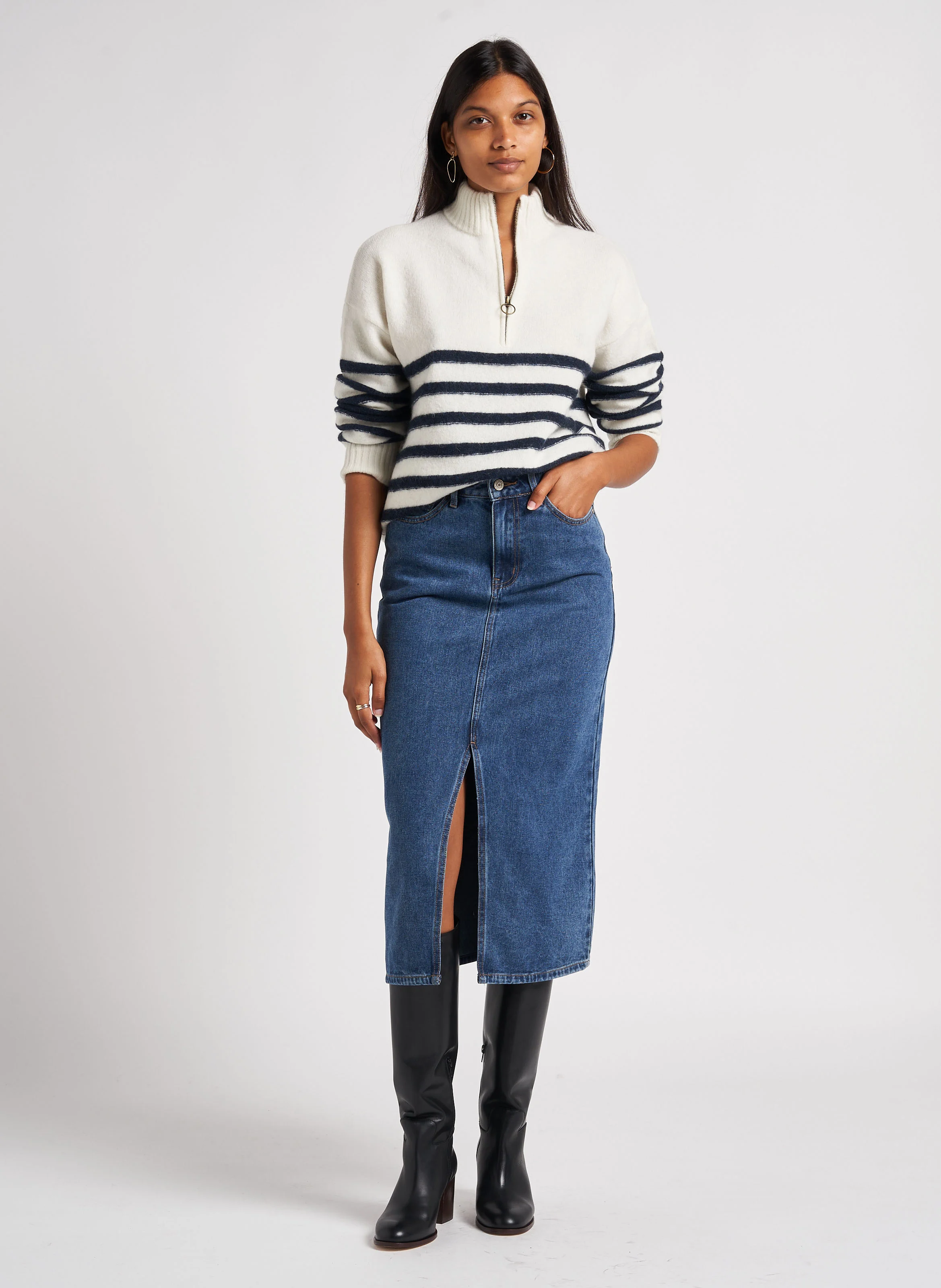 Bottes en cuir| Noir