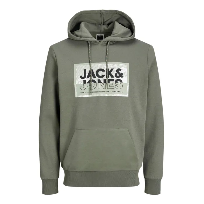 Jack & Jones Cologan Print Hoodie Heren (plussize)