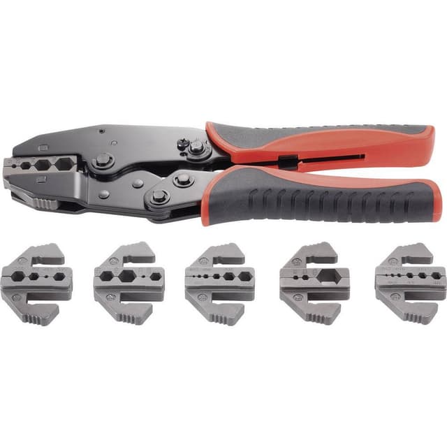 TOOLCRAFT PZ-505 818645 Krympetang 7 dele Koaksial