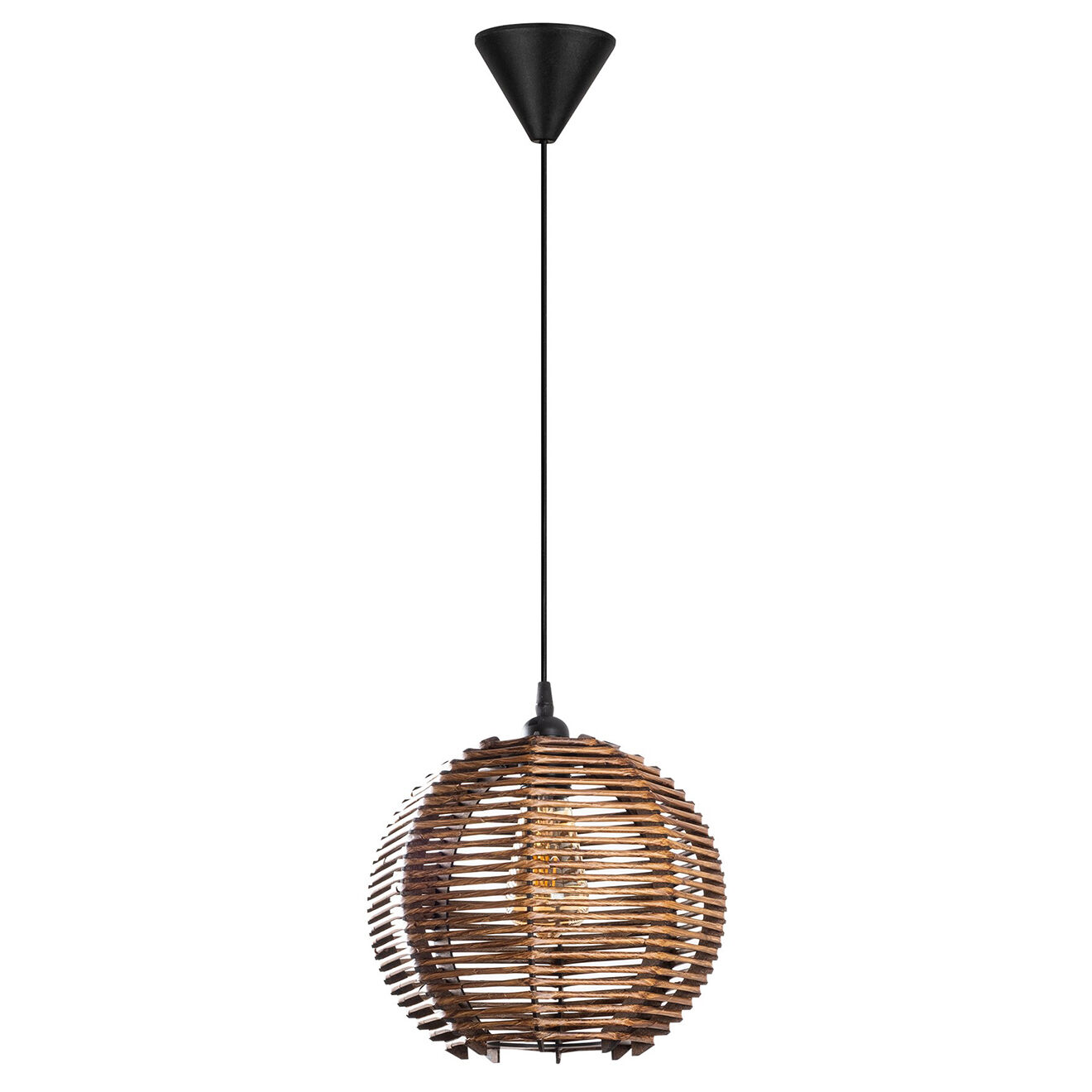 Opviq Suspension Sphere Bamboo marron - 30x20x60 cm