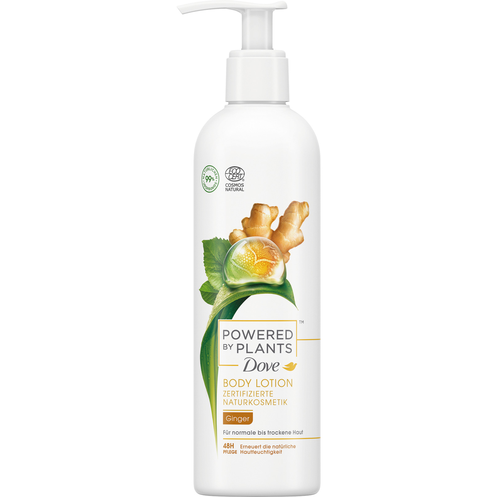Dove Bodylotion Powered by Plants Ginger 250 ml