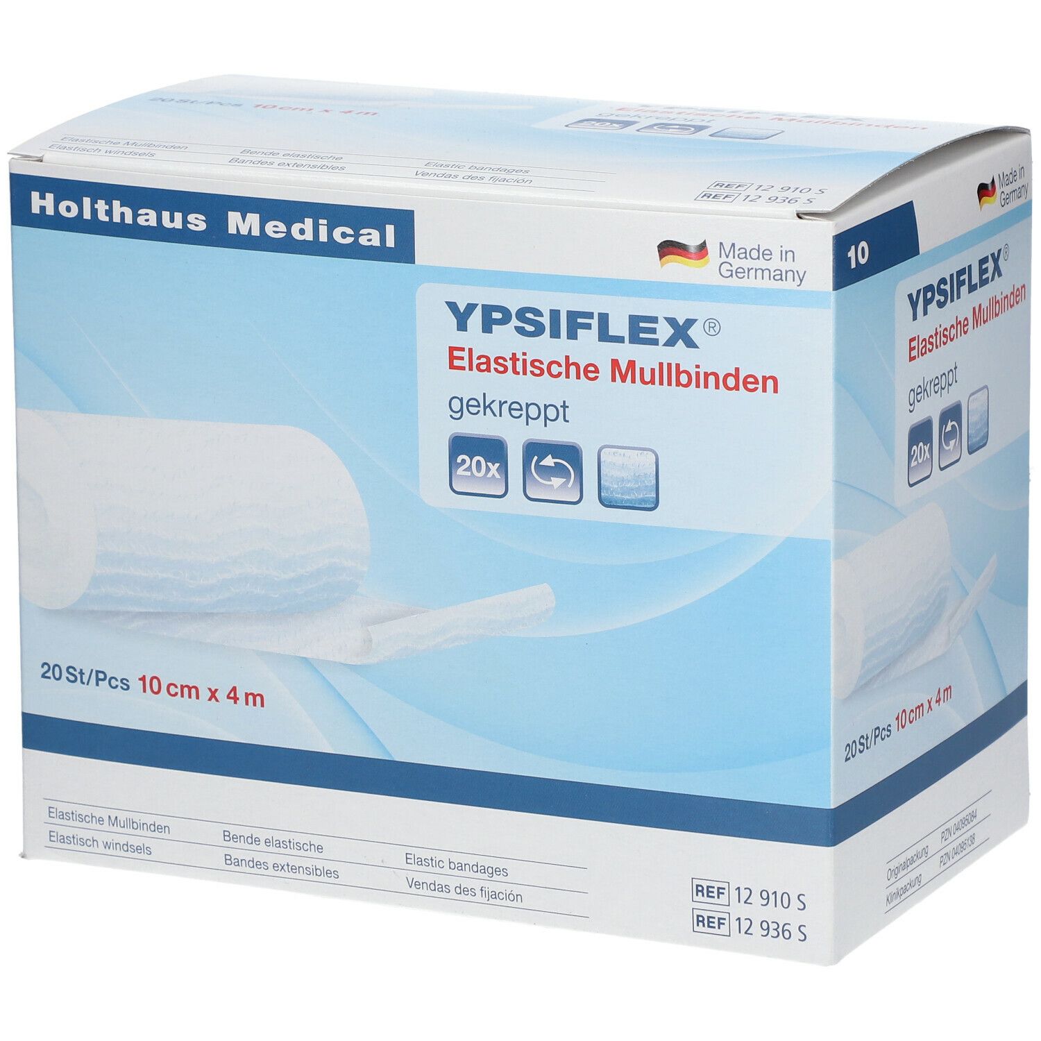 YPSIFLEX® Elastische Mullbinden 4 m x 10 cm