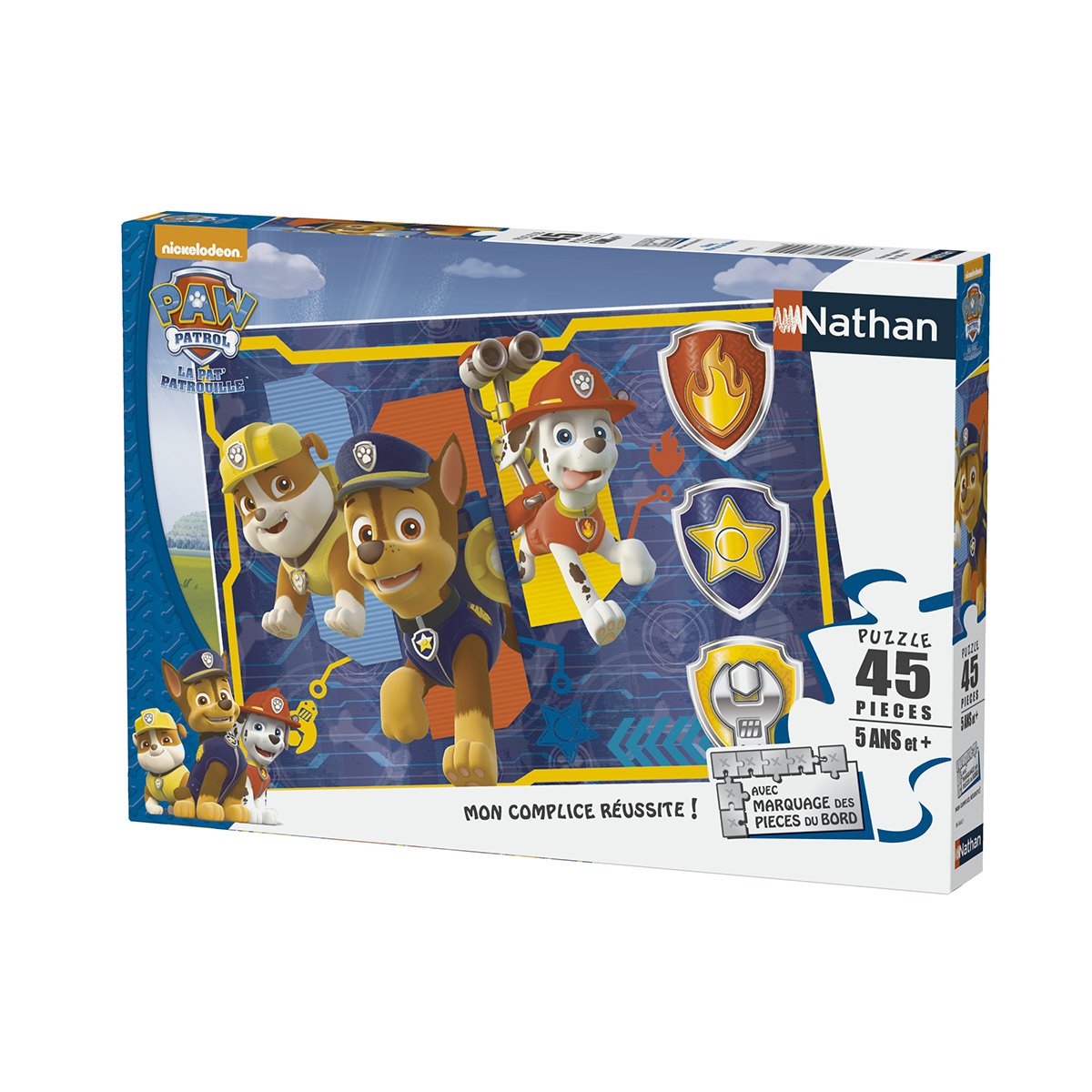 Puzzle 45 pièces : Chase, Marcus et Ruben La Pat'Patrouille