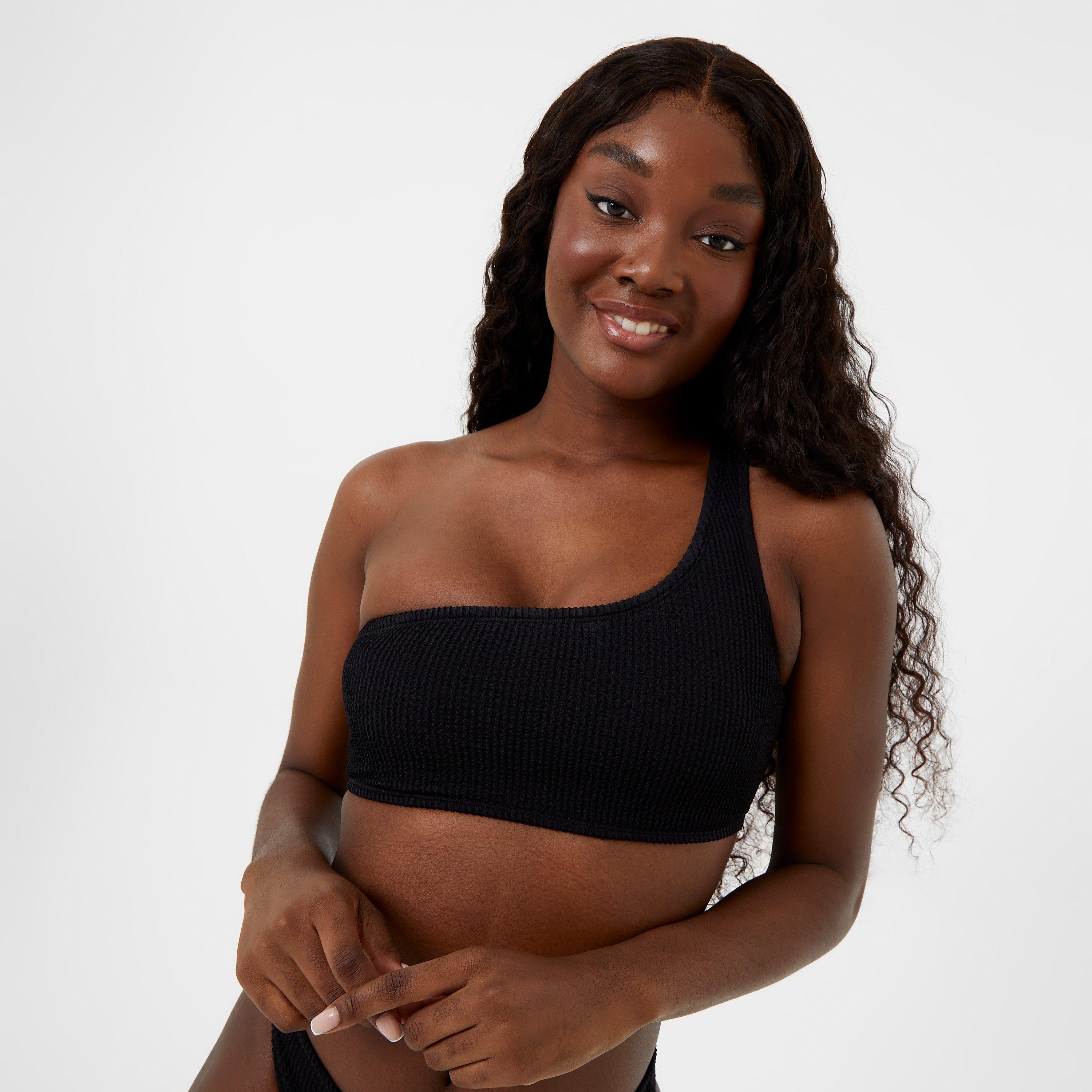 Jack Wills JW Crinkle Asymmetric Bikini Top