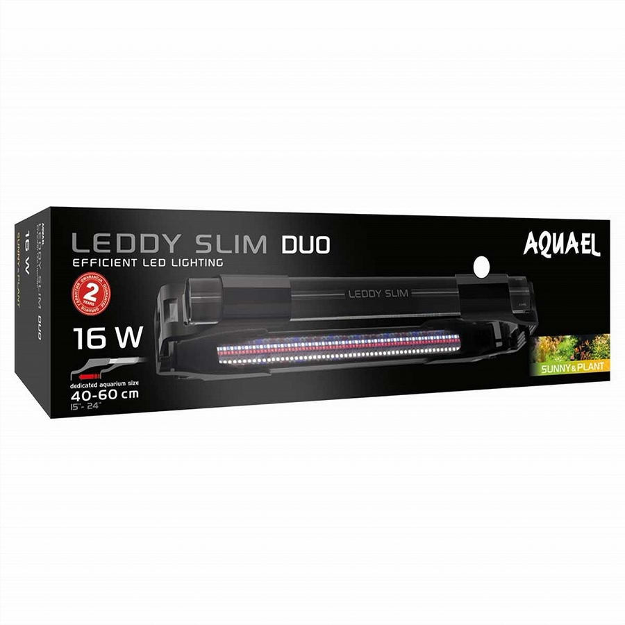 Aquael LEDDY SLIM DUO SUNNY, PLANT & NIGHT (24>50 cm) PRETO
