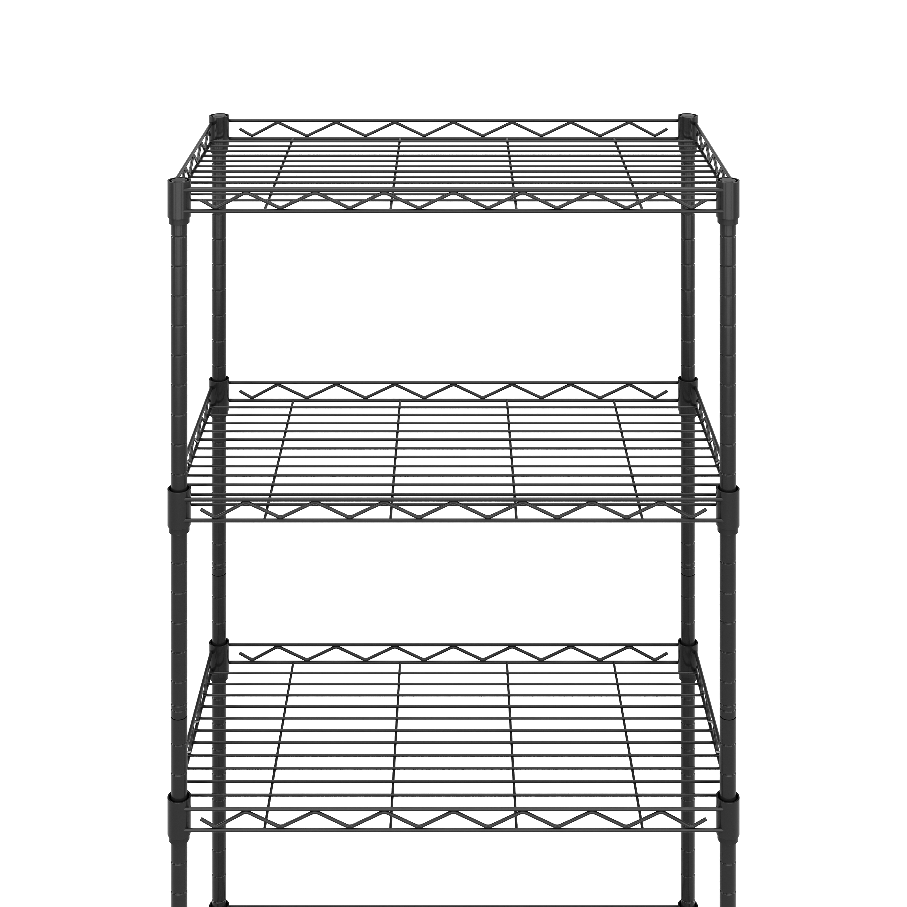 Regal Metall höhenverstellbar auf Rädern 54 x 29 x 160 cm schwarz