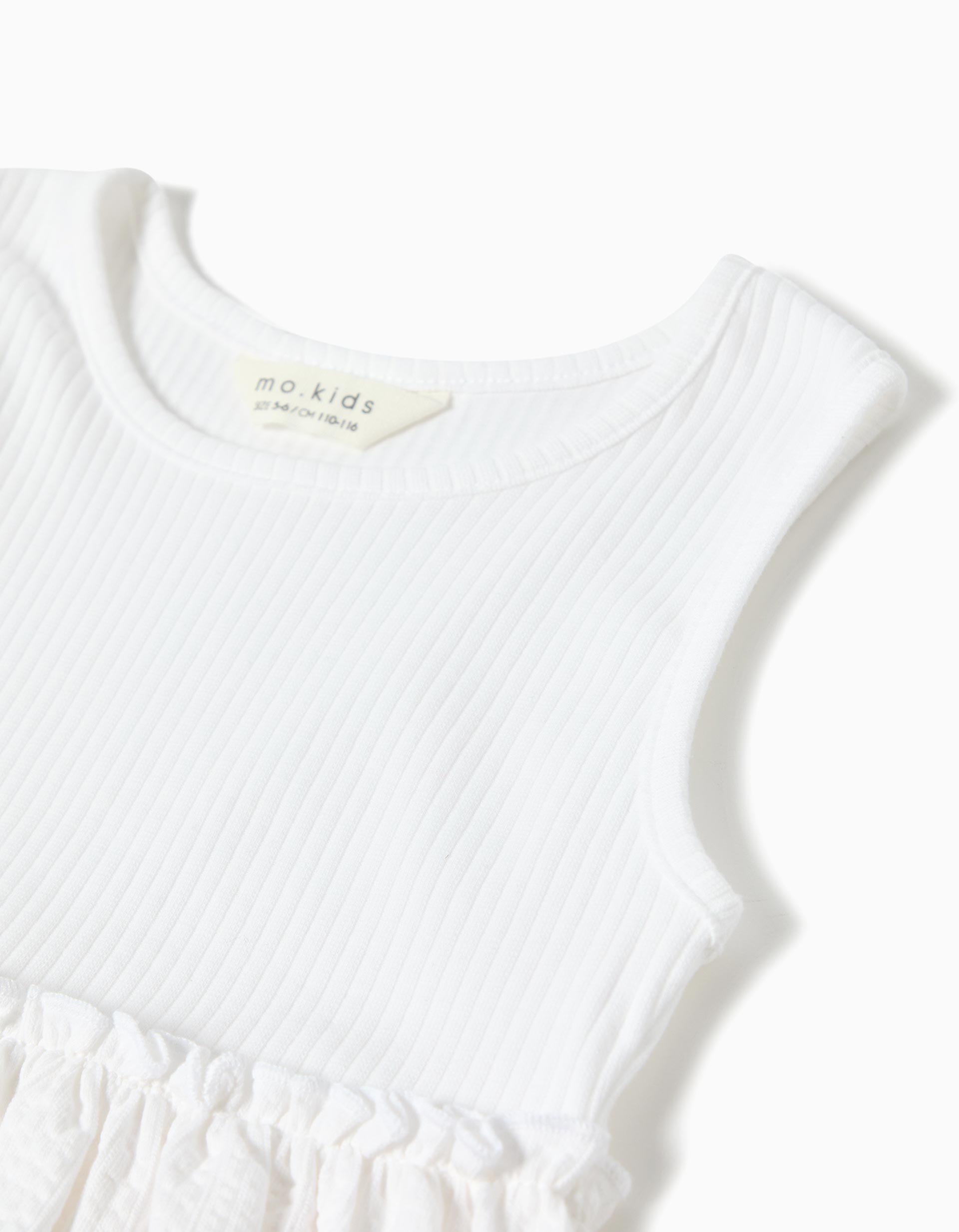 Vestido, Menina, Branco