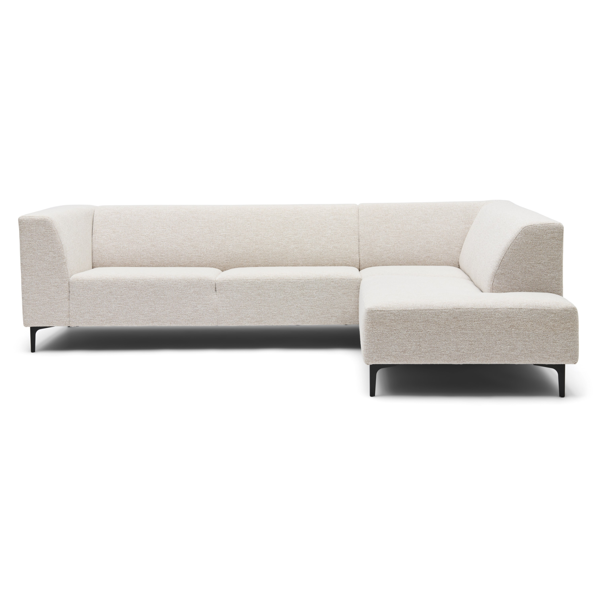 Hoekbank Zipp beige melange rechts