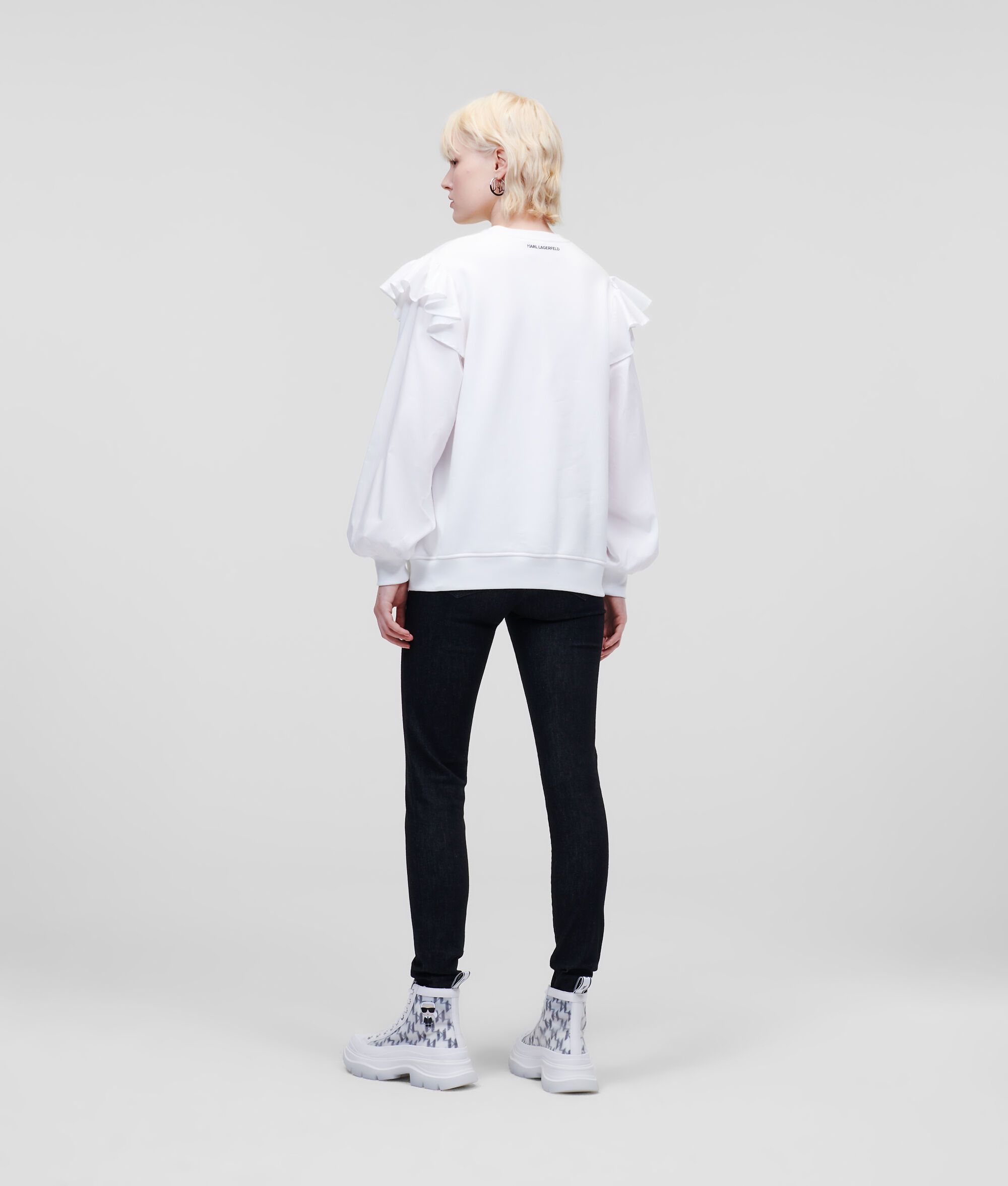 SWEAT-SHIRT EN TISSU MÉLANGÉ