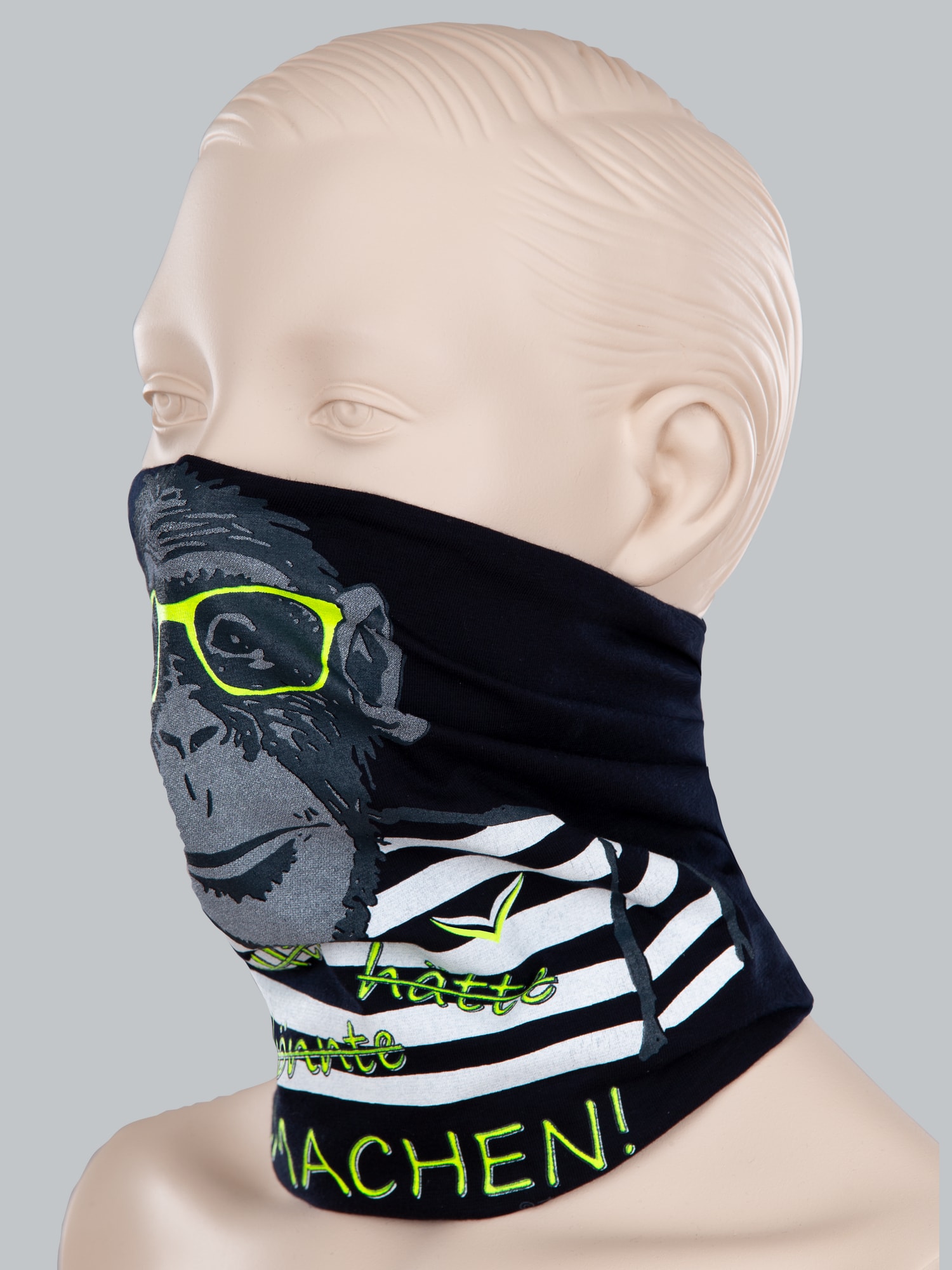 Loop Schal Mund-Nasen-Bedeckung mit Motiv Navy