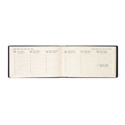 Agenda semainier - 1 semaine sur 2 pages - 14 x 8 cm - lavande - Legami Colours Collection