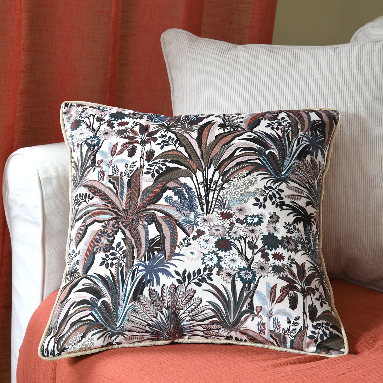 Stof Coussin Skoura Solveig naturel - 45x45 cm