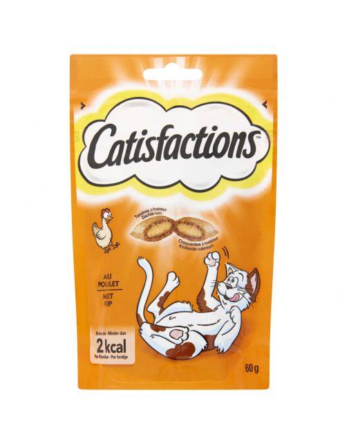 Catisfactions Kattensnoepjes 60 g - Kattensnack