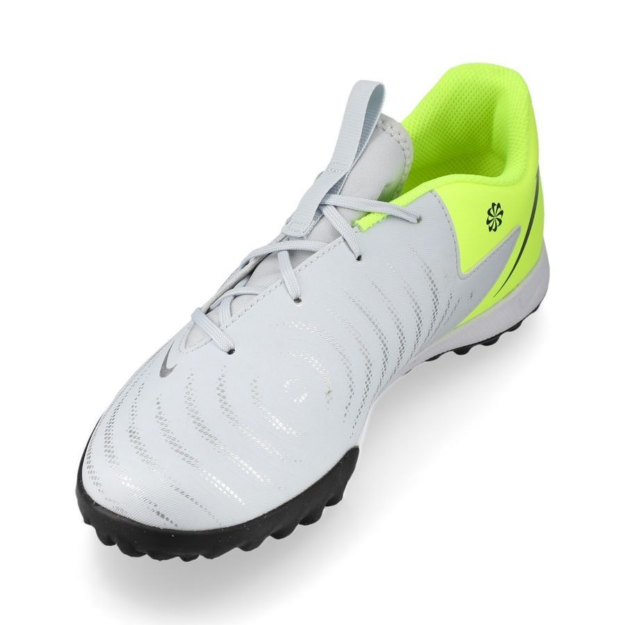 Nike Phantom GX II Academy TF Mad Voltage - Argenté/Noir/Jaune Fluo Enfant