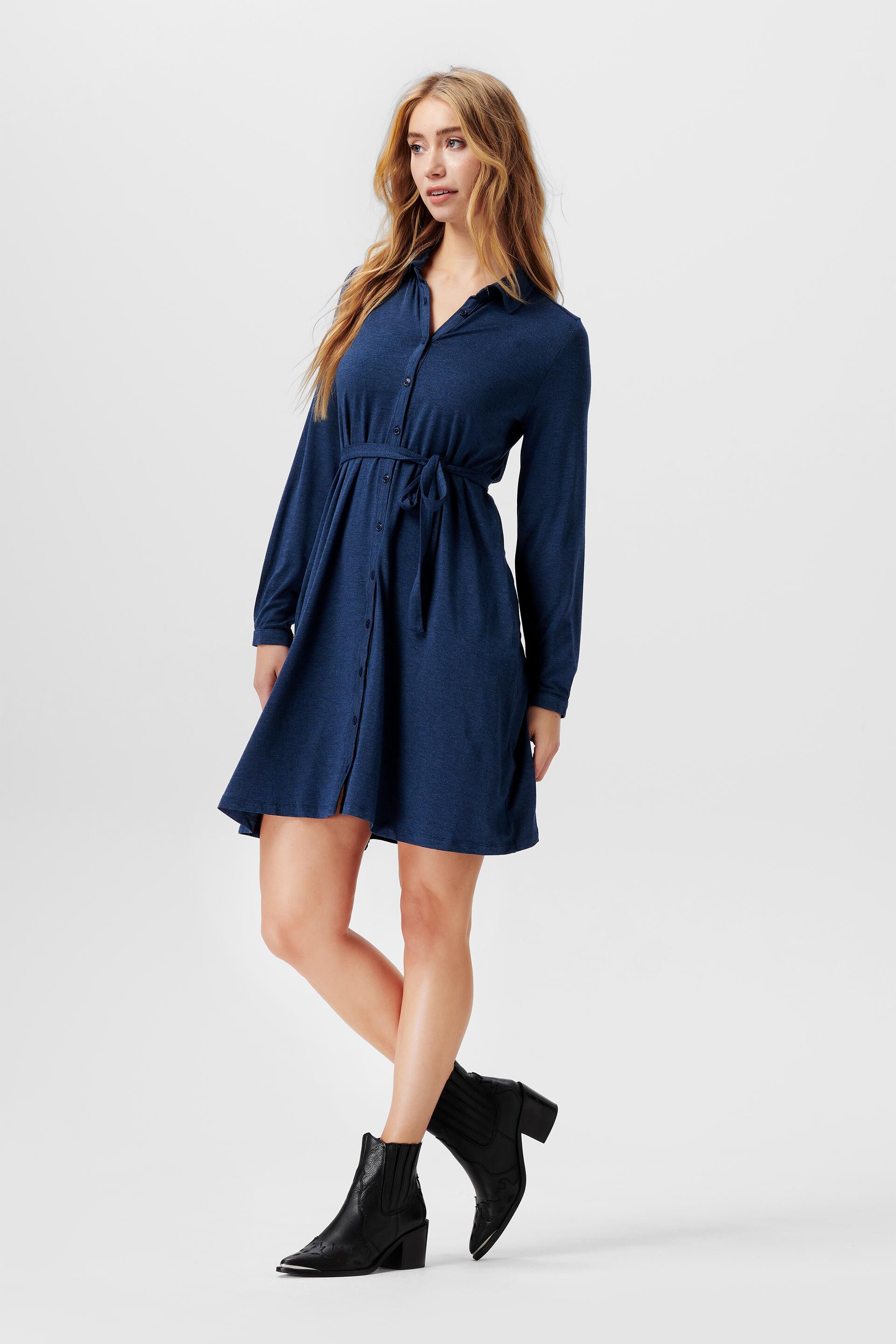 Robe en jersey boutonnée sur le devant
