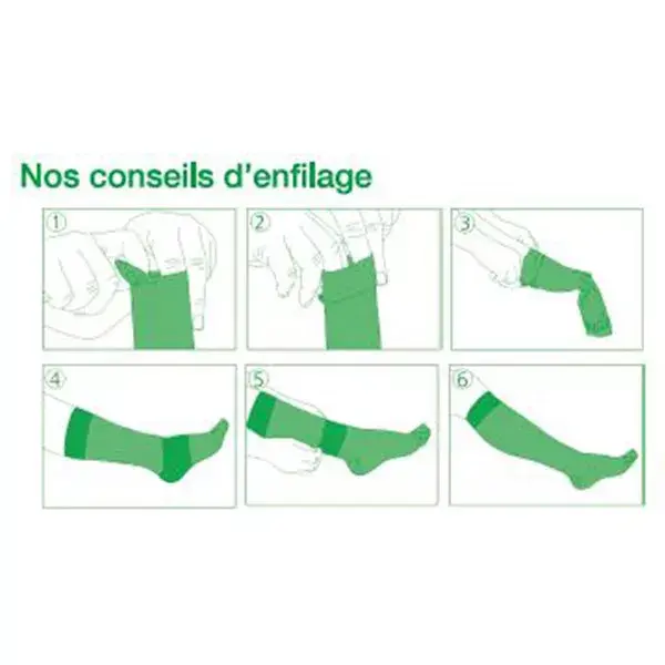 Meias Velpeau Veinocare de Microfibra Classe 2 Longas Tamanho 5 Verde