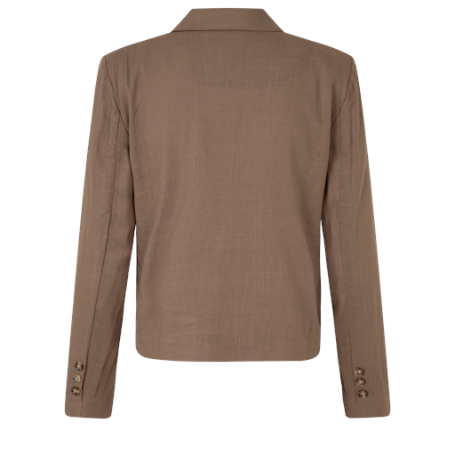 Rosemunde W0585 Linned Jakke, Dark Sand, 42