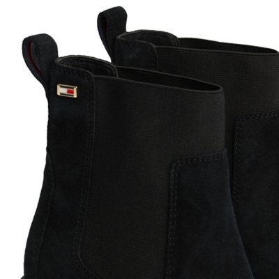Bottines femme Flag Mid Heel Suede Chelsea TOMMY HILFIGER