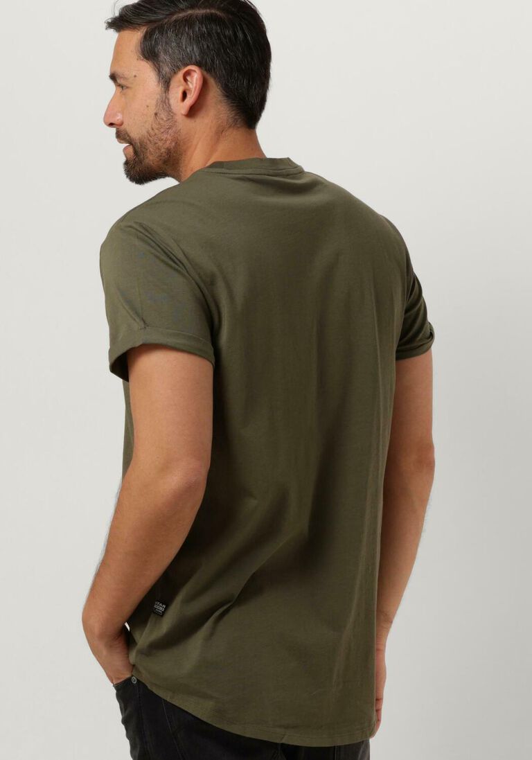 G-STAR RAW donkergroene g-star raw t-shirt lash r t s/s