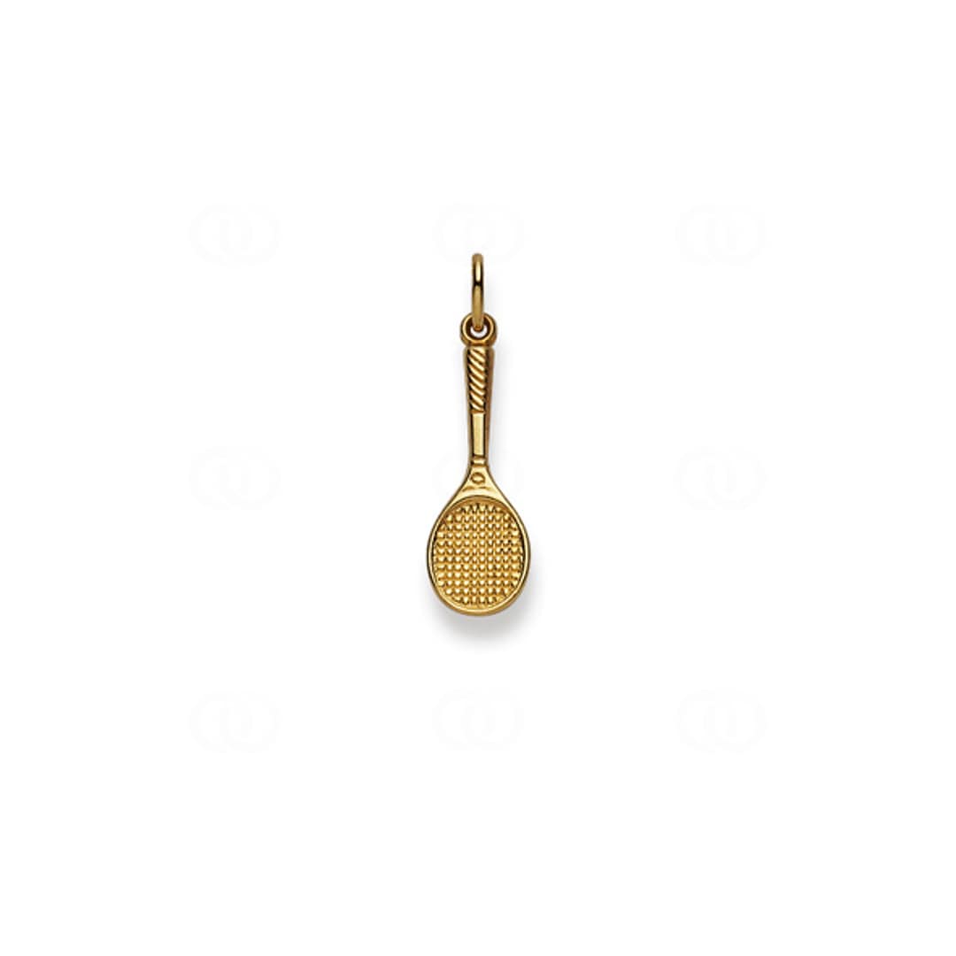 Anhänger 750/18 K Gelbgold Tennisschläger