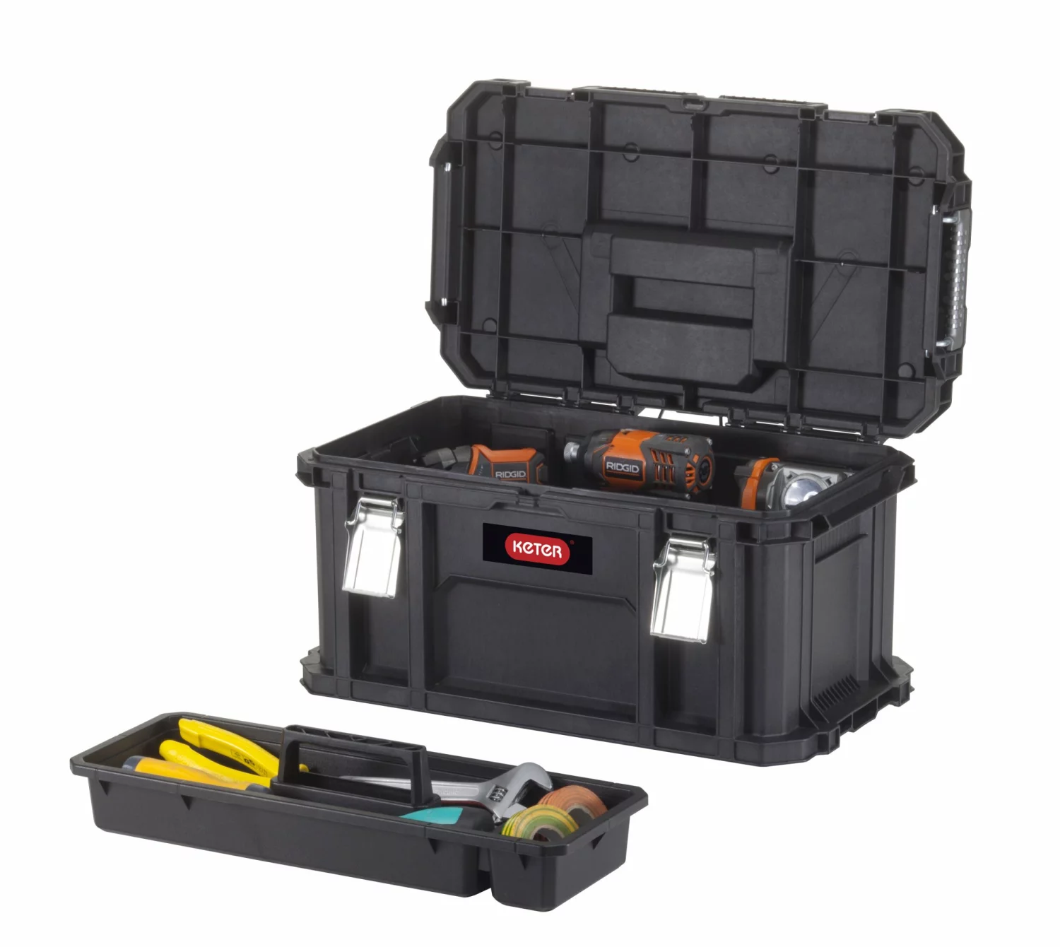 Keter 239995 Connect Gereedschapskoffer - Zwart
