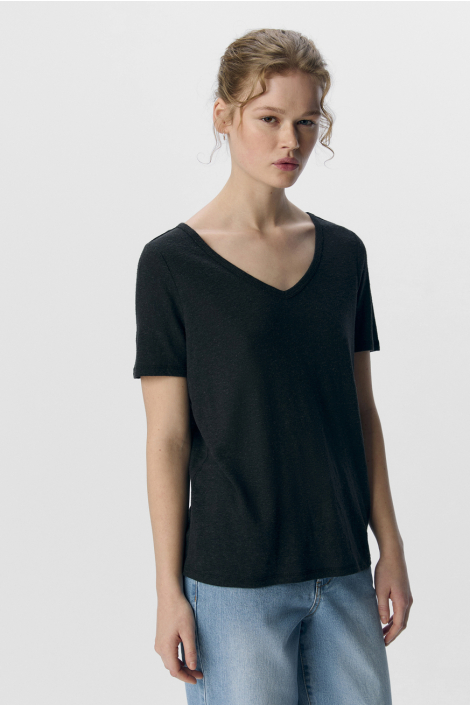 Object zwarte dames t-shirt