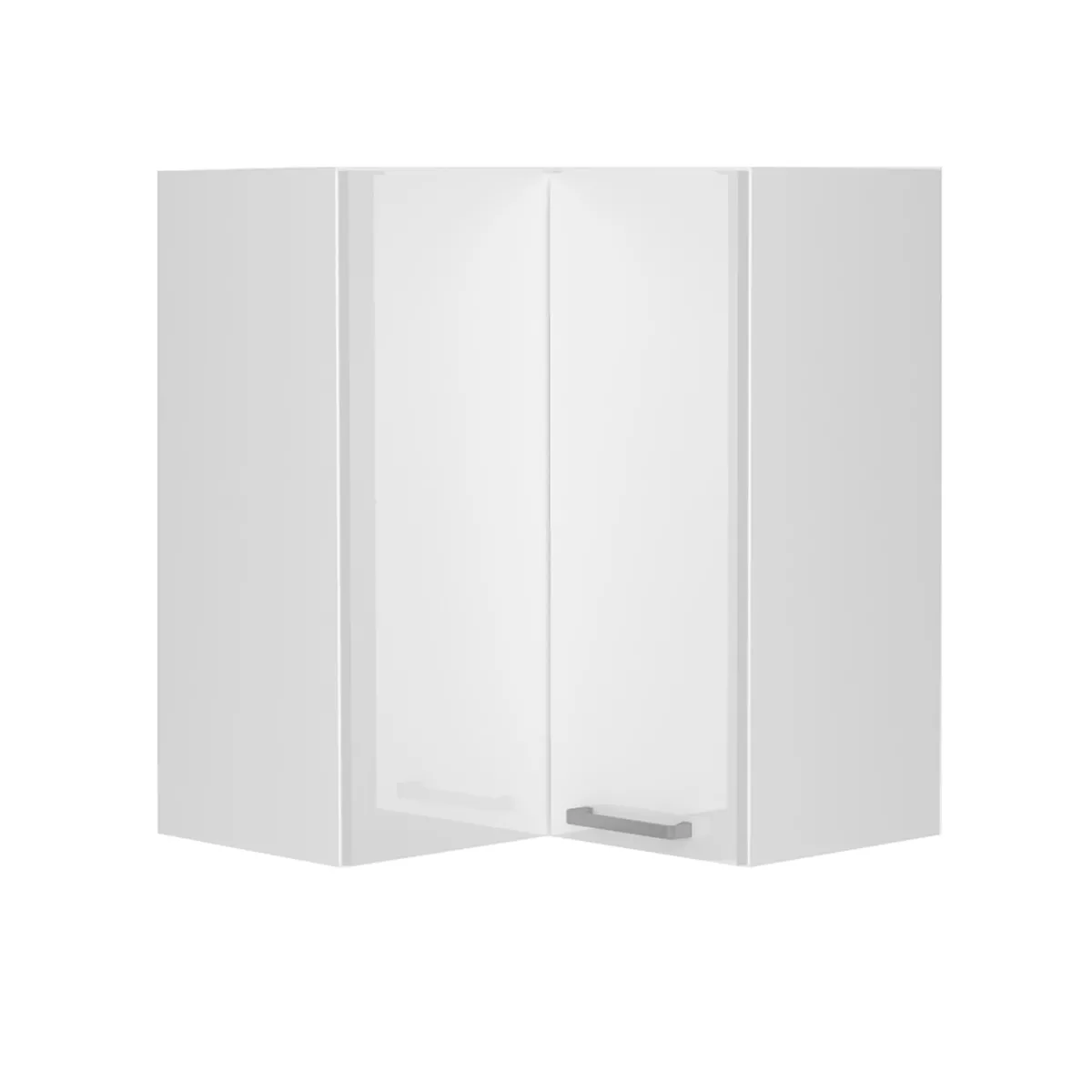 Pegane Meuble d'angle haut cuisine - Blanc