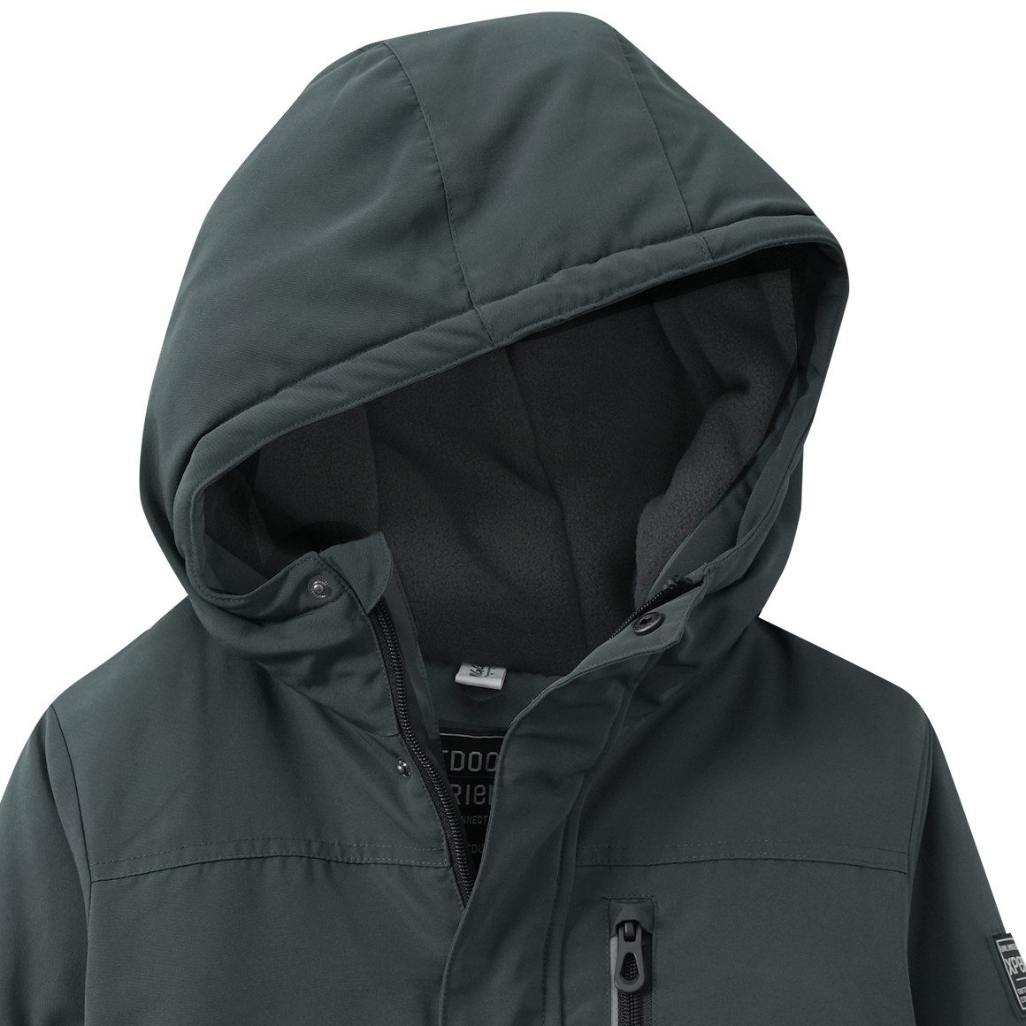 Yigga Jungen Winterjacke mit Kapuze blaugrau