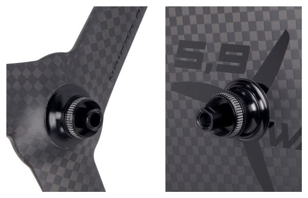 Paire de roues Progress A-7F/A-7D Disc Noir | 12x100/12x142mm | Center Lock | Shimano