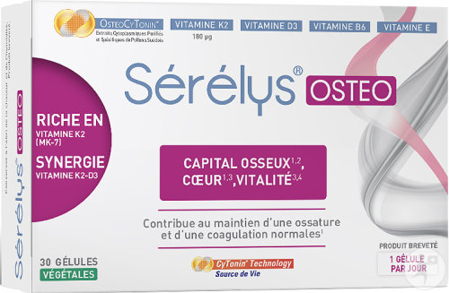 Sérélys Osteo Capital Osseux/Cœur/Vitalité 30 Gélules Végétales