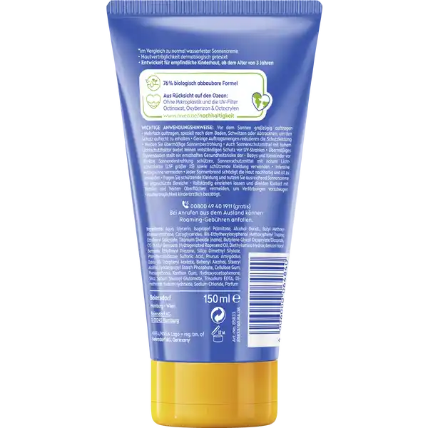 Kids ultra Schutz & Pflege Sonnenlotion LSF 50+
