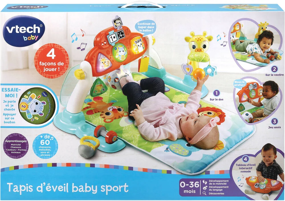TAPIS D'ÉVEIL BABY SPORT 4 EN 1