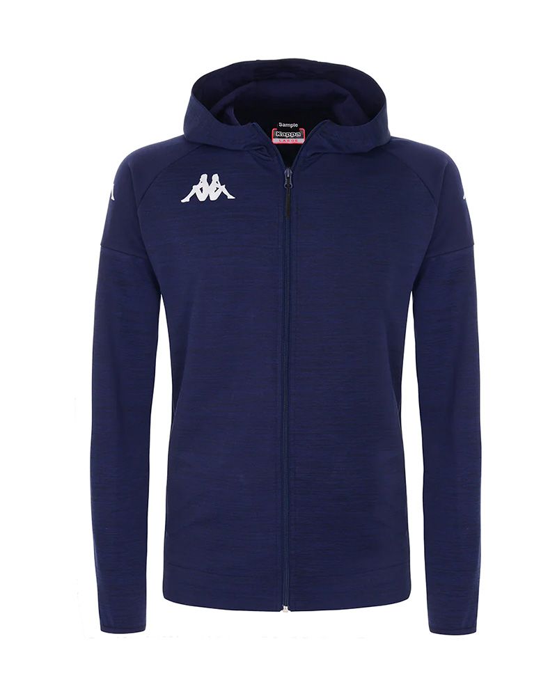 Sweat zippé à capuche Kappa Venezia Bleu Marine pour homme