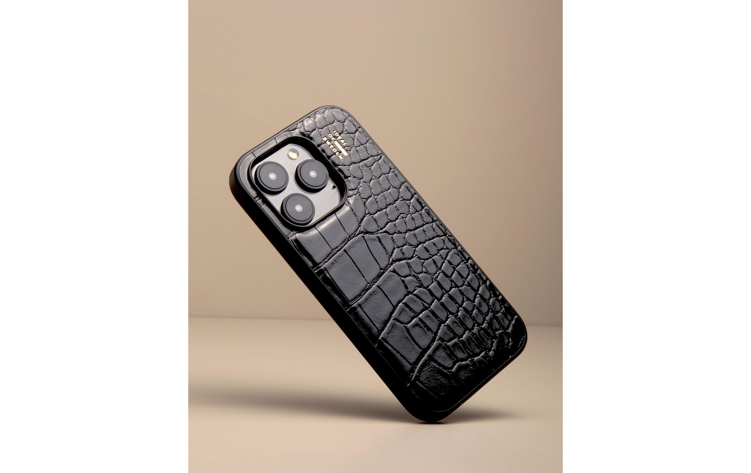 Back Cover Croco iPhone 16 Pro SchwarzBackcover für das Apple iPhone 16 Pro