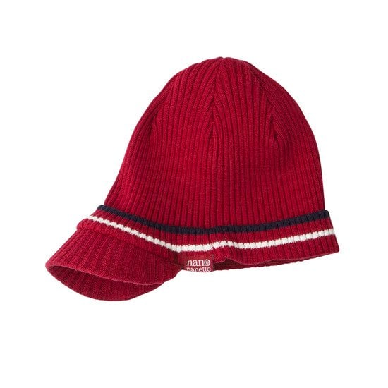 Casquette tricot collection Winter Stars Garçon   Rouge        de               Nano & nanette