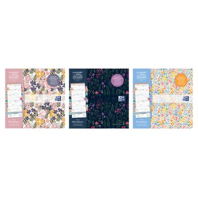 Calendrier Flowers 16 mois - 30 x 30 cm - différents modèles disponibles - Oxford