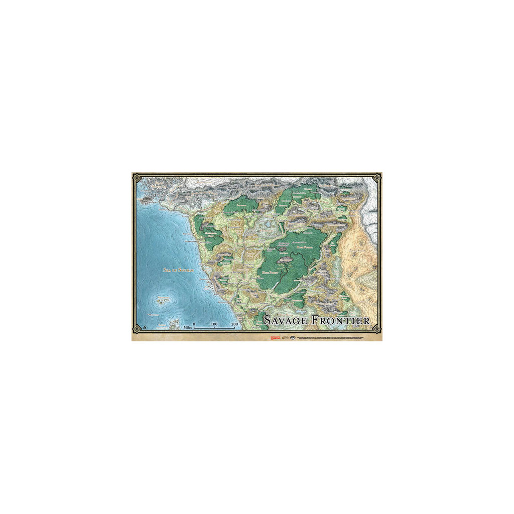 D&D - Savage Frontier Map