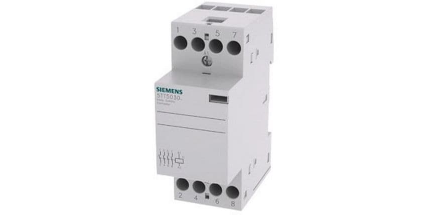 Siemens Insta-Schütz 4S ACDC230 V 25A Insta-Schütz mit 4 Schliessern Kontakt für AC 230 V, 400 V 25A Ansteuerung AC 230 V DC 220 V
