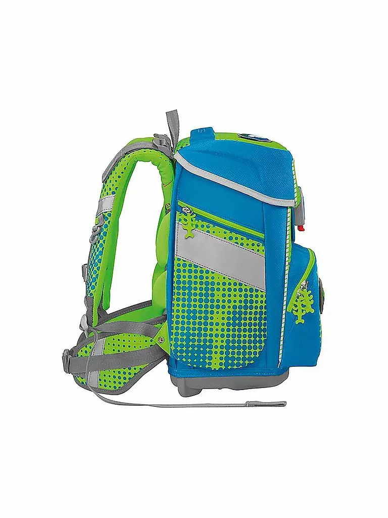 STEP BY STEP Schultaschen Set 5tlg SPACE Neon Race Chuck  hellgrün