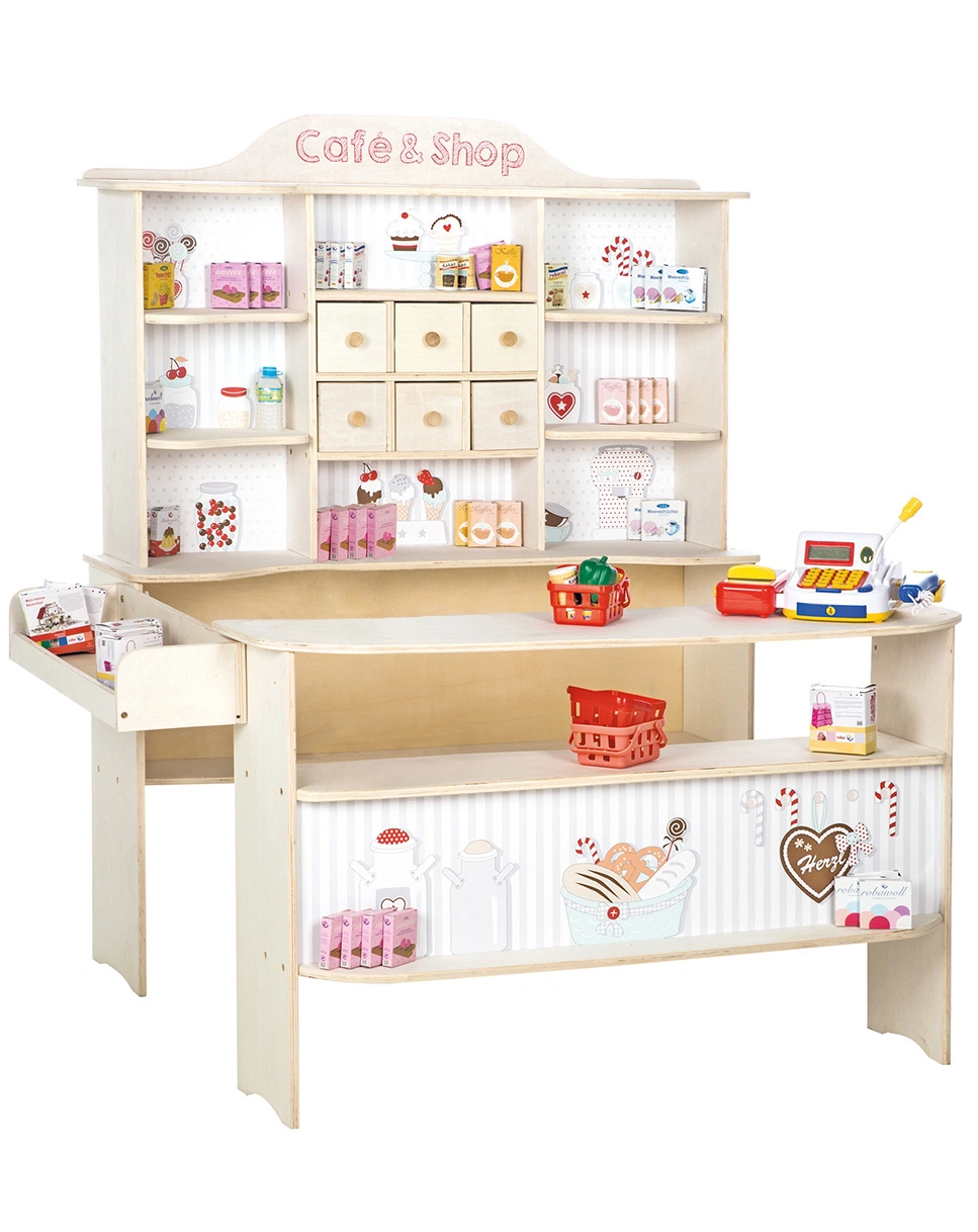 Verkaufsstand CAFE & SHOP mit Zubehör
