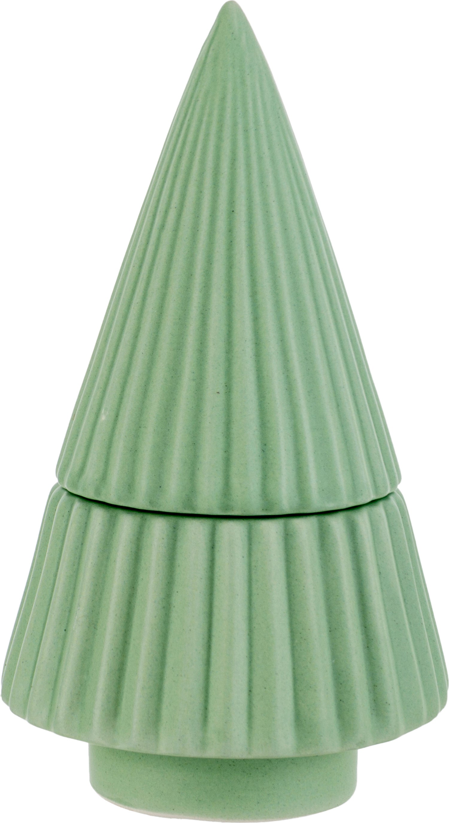 Cosy@Home waxinelichthouder kerstboom open it groen 9 x 9 x 16 cm