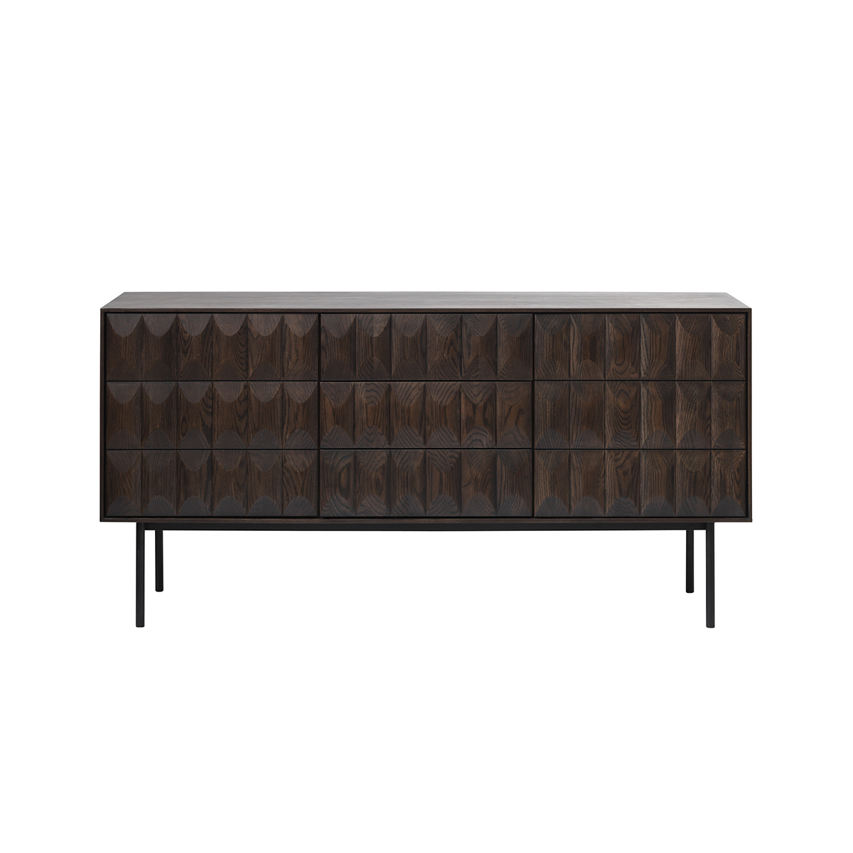 Vanja houten sideboard donkerbruin - 160 x 45 cm