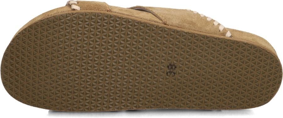 AYANA Slippers Dames 2502 Maat: 37 Materiaal: Suède Kleur: Camel