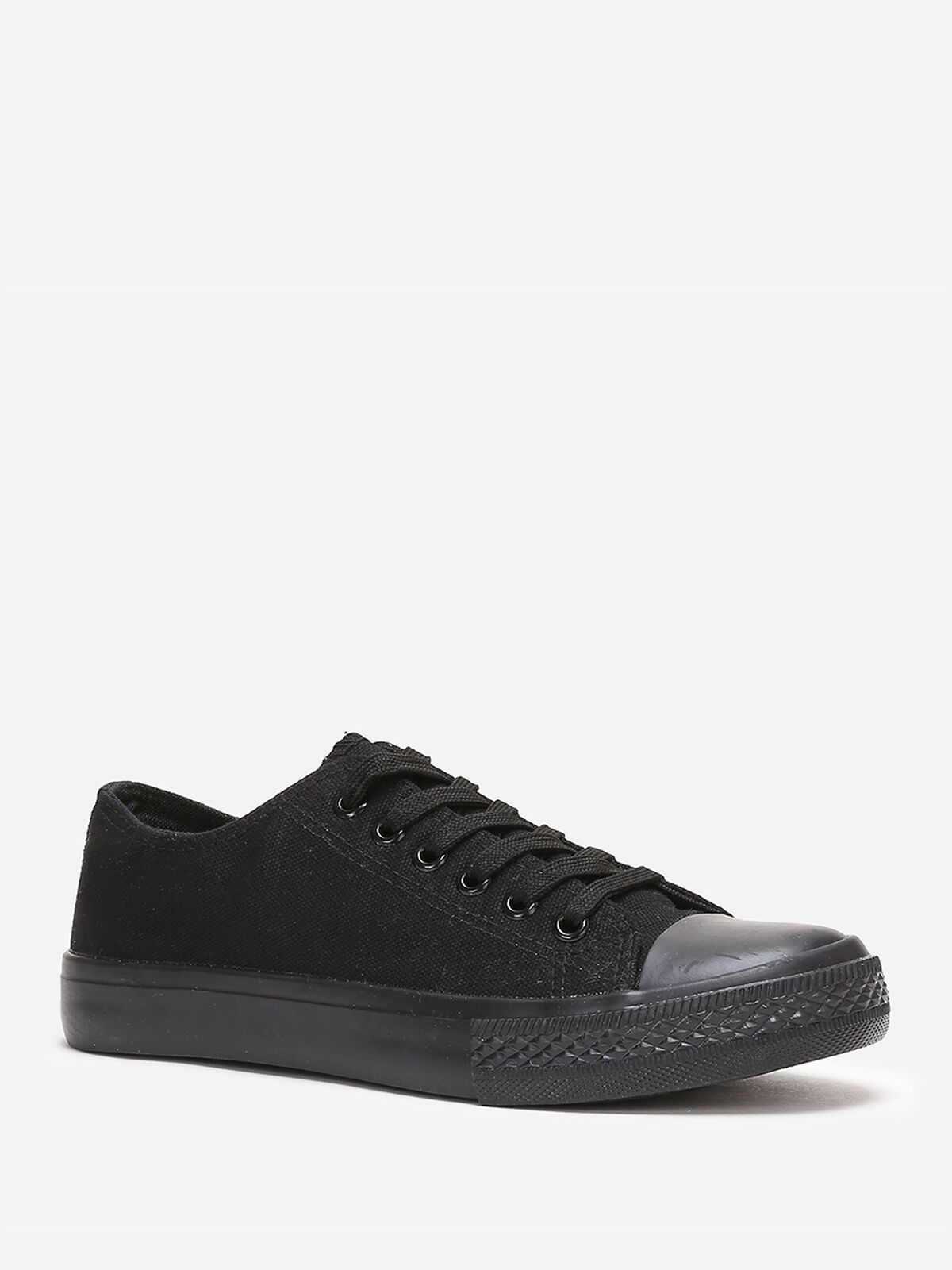 Tennis basses en toile- Noir