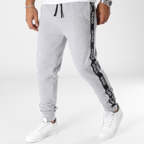 Pantalon Jogging A Bandes Sporty Logo 50496995 Gris Chiné