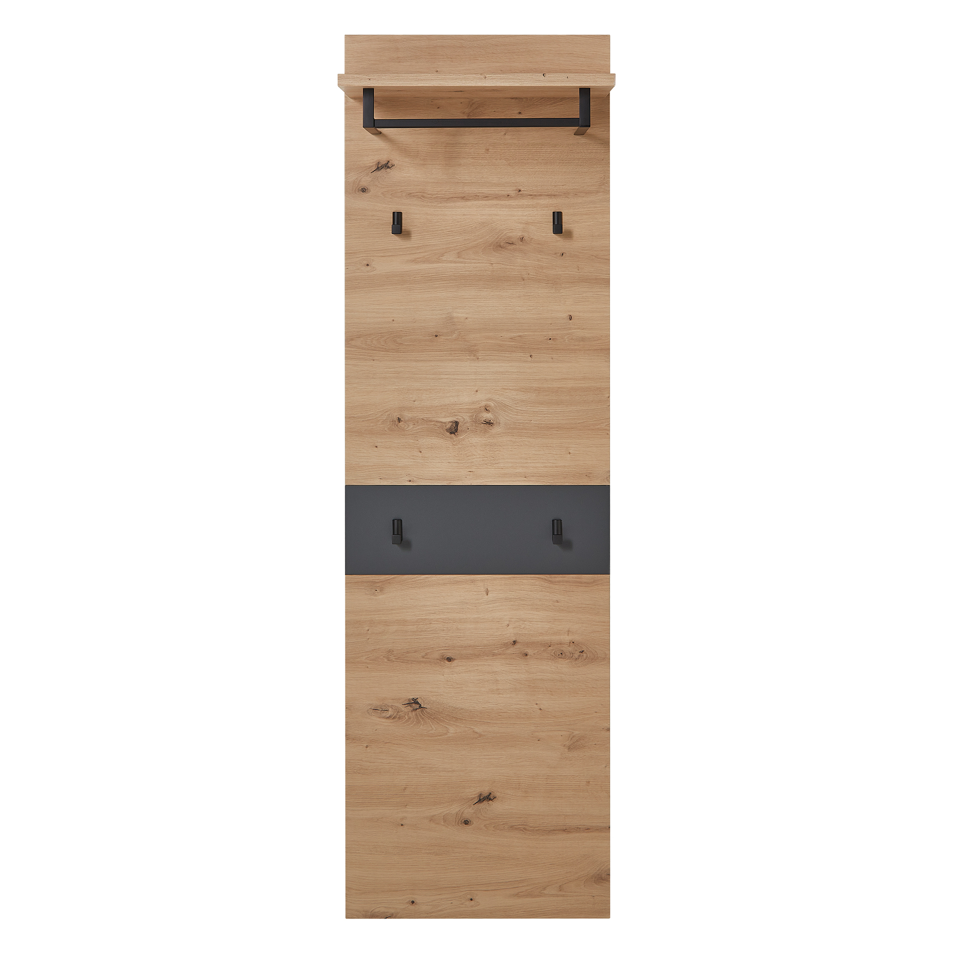 Garderobenpaneel - Artisan Eiche-graphit - 170 cm