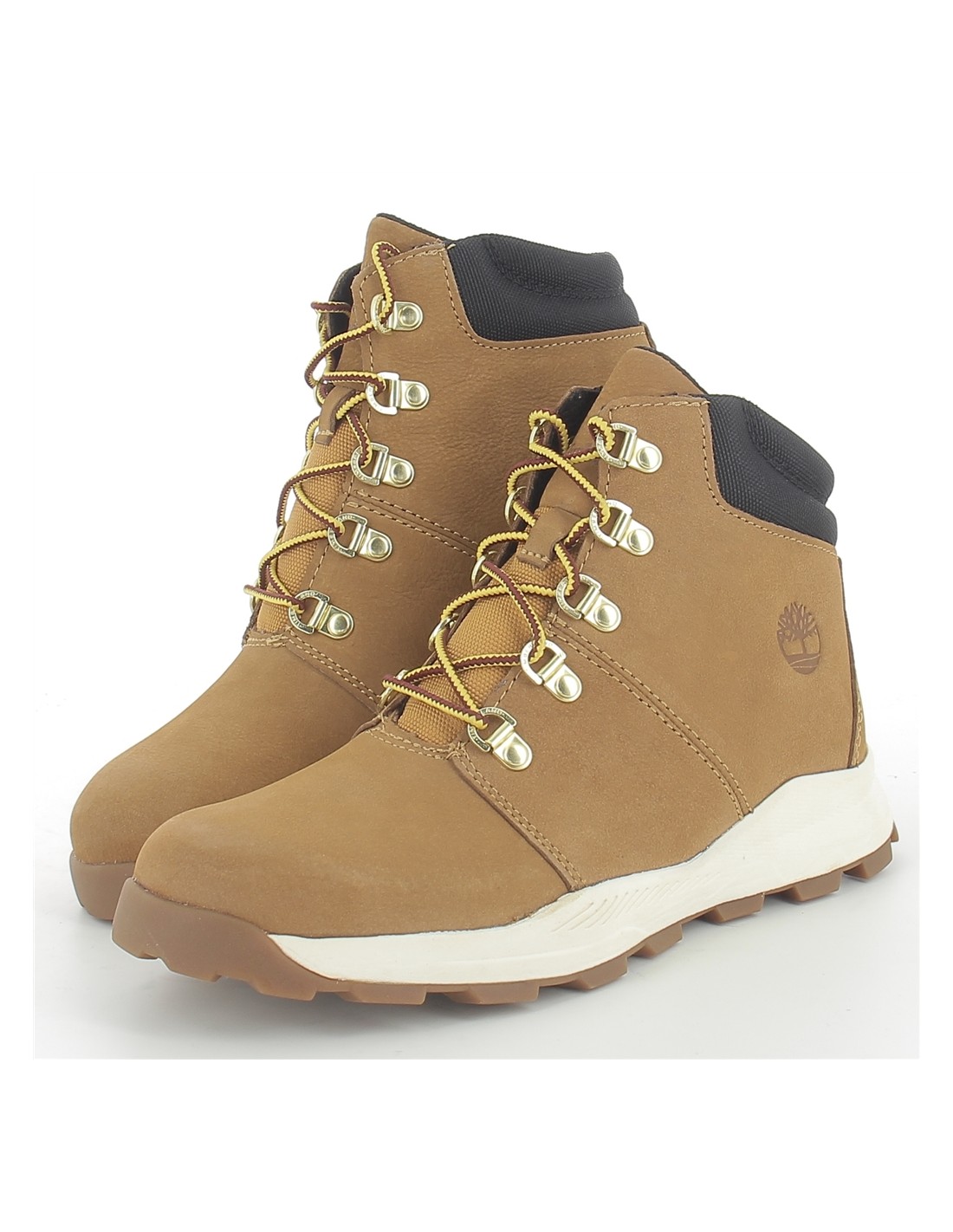 timberland boots femme brooklyn hiker nubuck marron