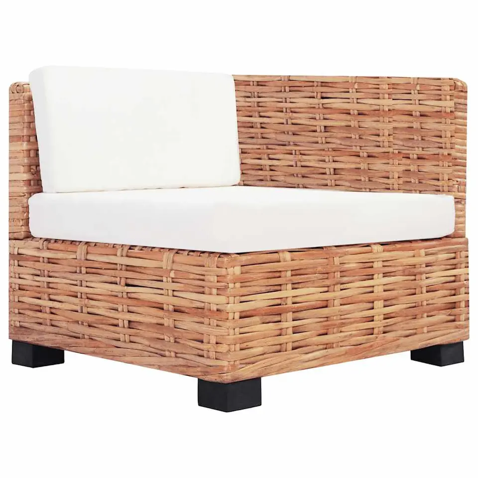 vidaXL - Bankset - Bruin - Rattan