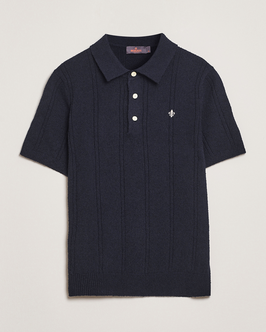 Morris Sandy Polo Shirt Old Blue
